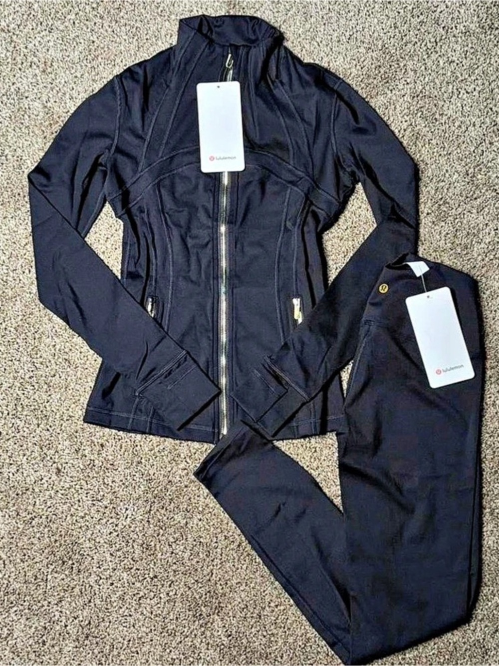 lululemon Define Jacket and Legging Set Black
